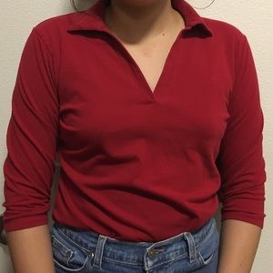 Vintage Collared Quarter Sleeve